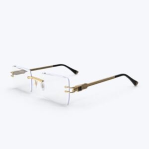 Urban Edge Rimless Gold Frame